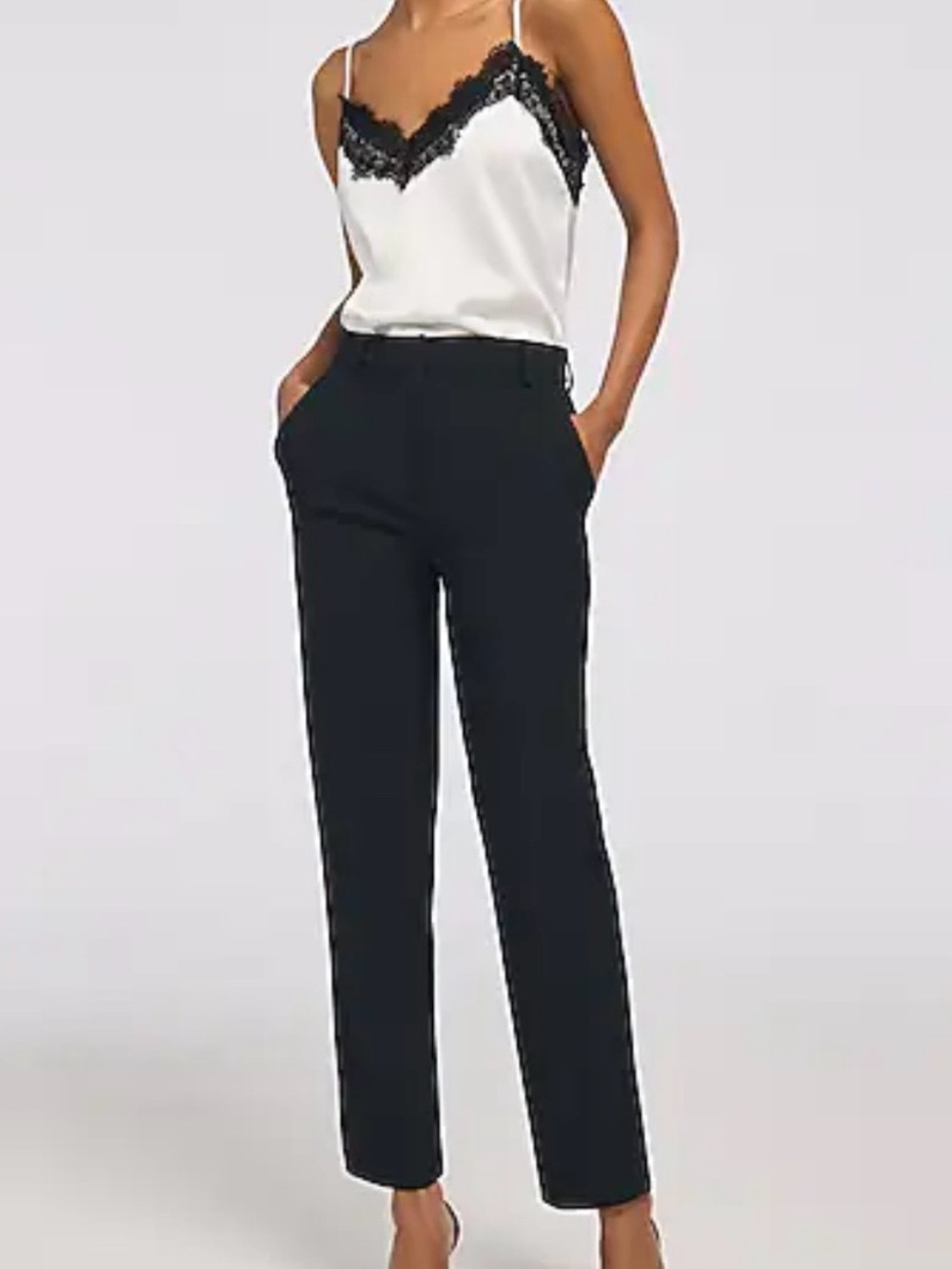 Express women Editor Super High Waisted Straight Ankle Pant Size 10L